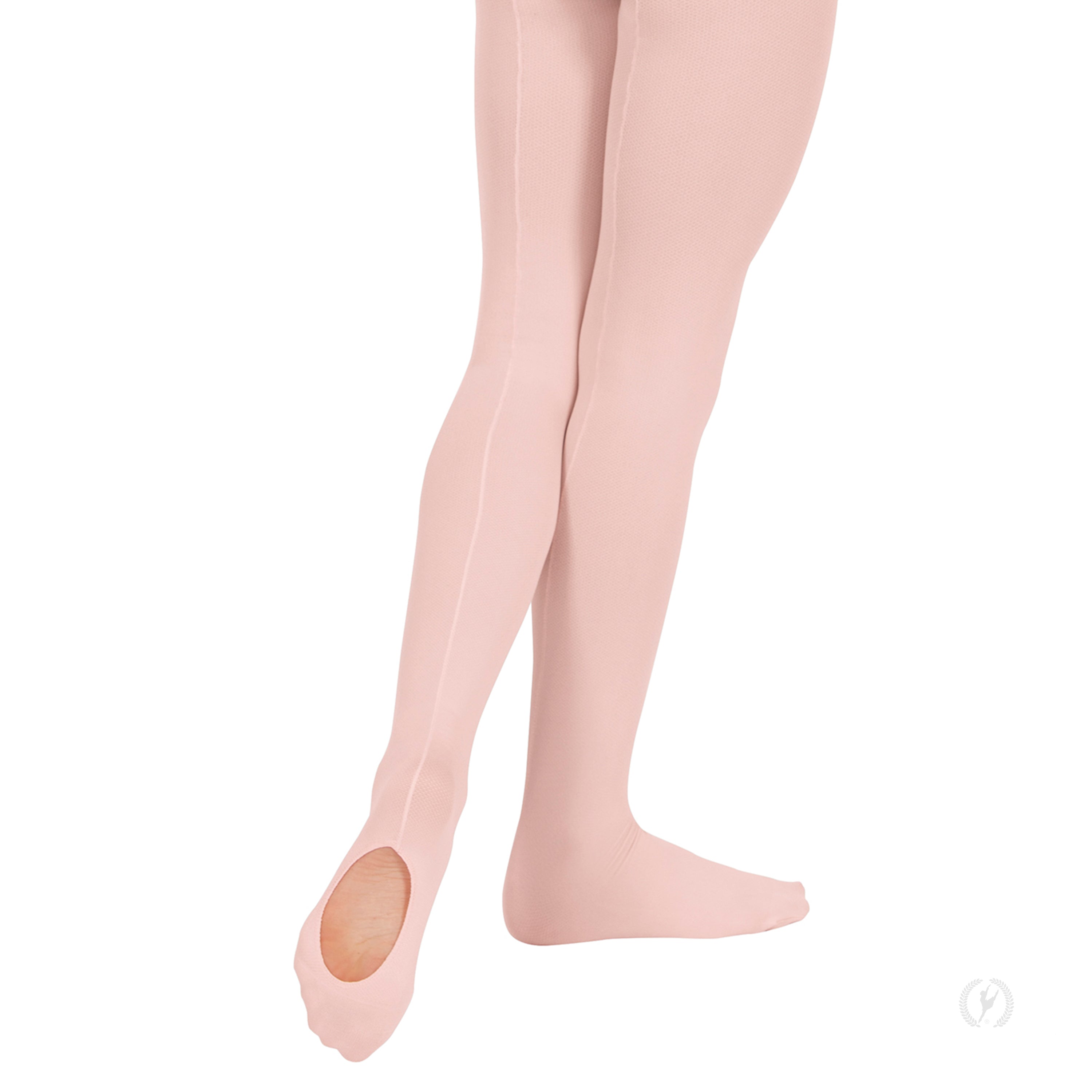 Eurotard 219c Girls Professional Mesh Back Seam Convertible Tights